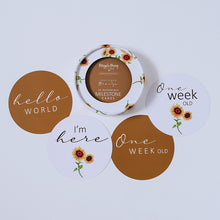 Load image into Gallery viewer, Sunflower &amp; Bronze Reversible Milestone Cards
