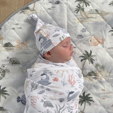 Load image into Gallery viewer, Ocean Jersey Wrap and Beanie Set

